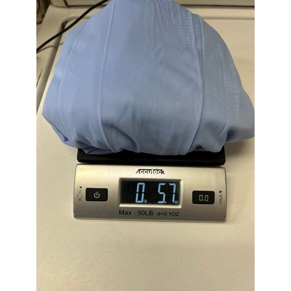 VTG Vanity Fair Blue 3/4 Sleeve Button Up Night Shirt Nightgown Sleepwear M - Picture 7 of 7